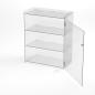 Preview: Vitrine aus transparentem Acryl Gr. X - 3 Fächer - 50 breit