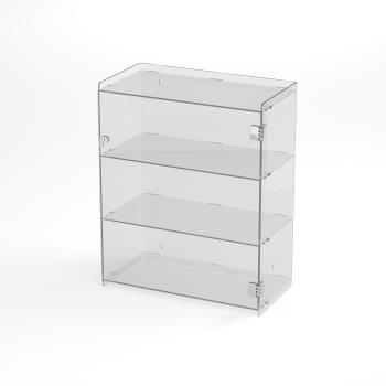 Preview: Vitrine aus transparentem Acryl Gr. X - 3 Fächer - 50 breit