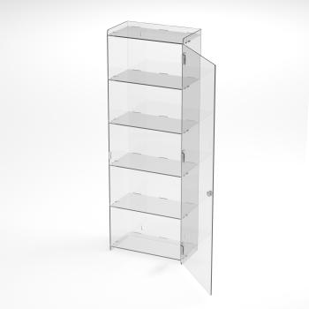 Vitrine aus transparentem Acryl Gr. X - 5 Fächer - 50 breit