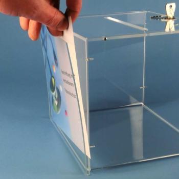 Losbox 210x210x210mm für wechselbare Beschriftung