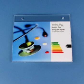 Plakattasche DIN A5 Querformat zur Deckenbefestigung