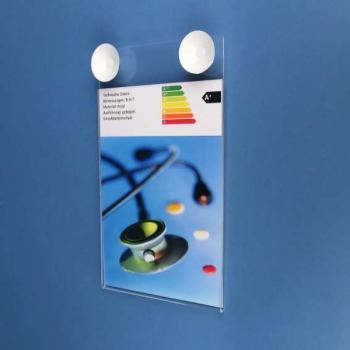 Plakattasche DIN A4 Hochformat mit Haftsauger
