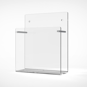 Wand-Prospekthalter DIN A6 Hochformat Fülltiefe 43mm