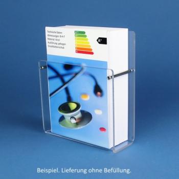 Wand-Prospekthalter DIN A3 Hochformat Fülltiefe 43mm