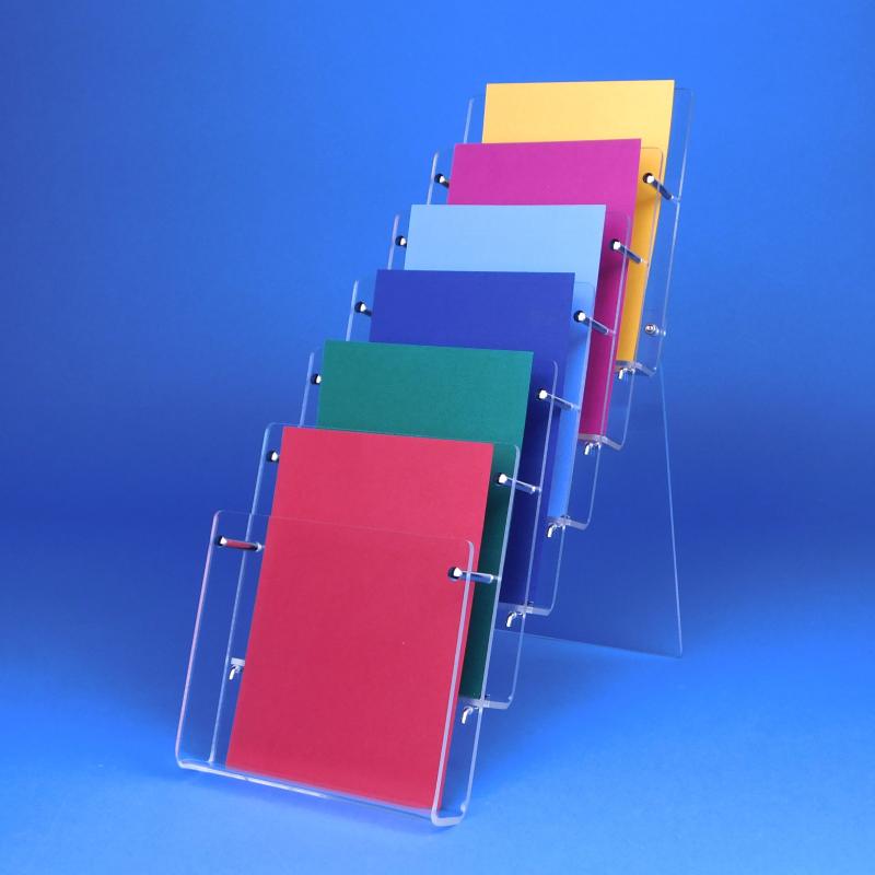 6-fach Tischständer DIN A4 Hochformat hintereinander