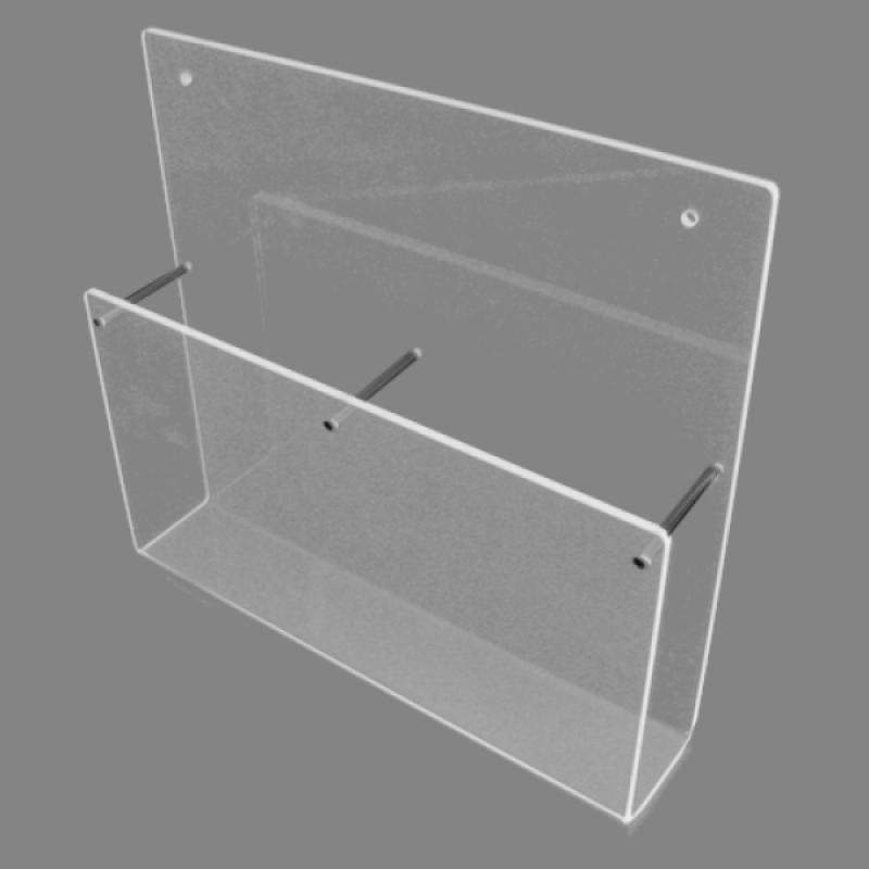 2-fach Wandhalter DIN A6 Hochformat nebeneinander