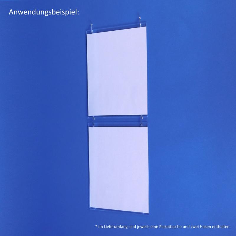 Plakattasche in Endlos-Hängung DIN A4 Hochformat