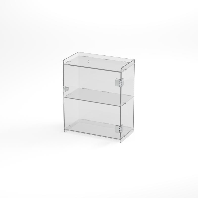 Vitrine mit 2 Fächern