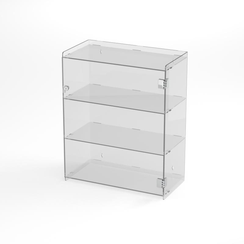 Vitrine aus transparentem Acryl Gr. X - 3 Fächer - 50 breit