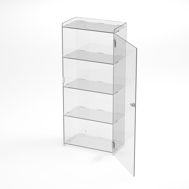 4-fach Vitrine geöffnet