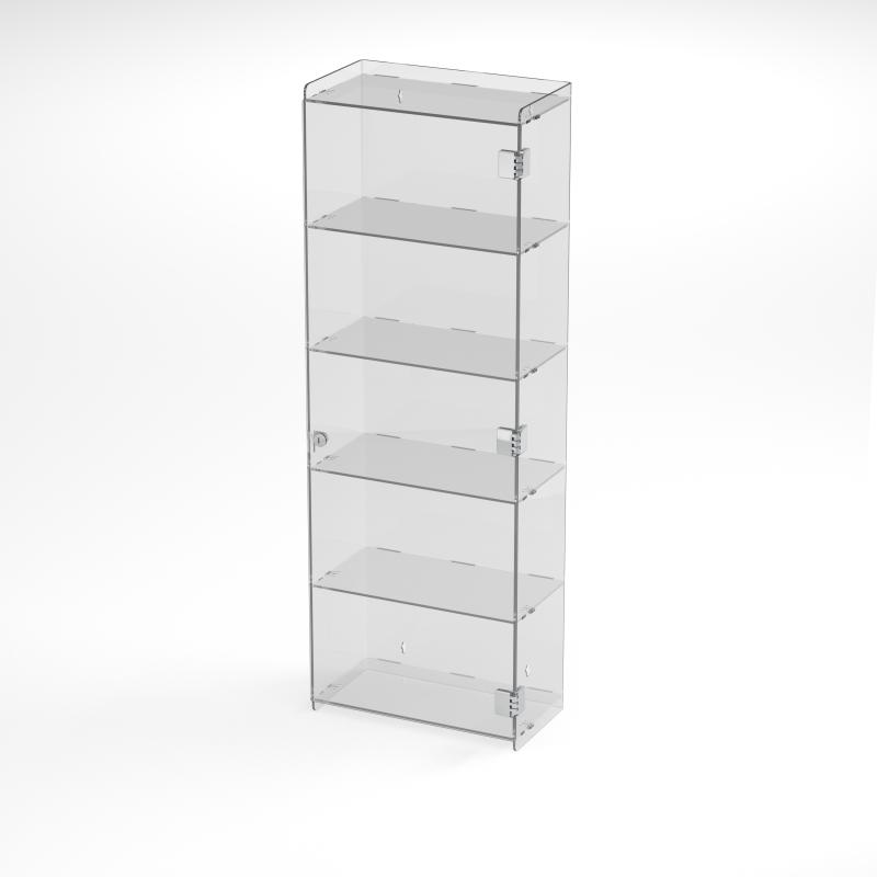 Vitrine aus transparentem Acryl Gr. V - 5 Fächer - 35 breit - B-Ware