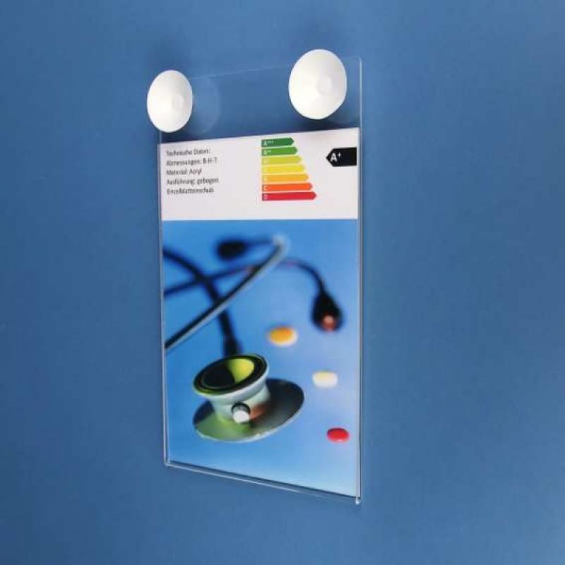 Plakattasche DIN A4 Hochformat mit Haftsauger