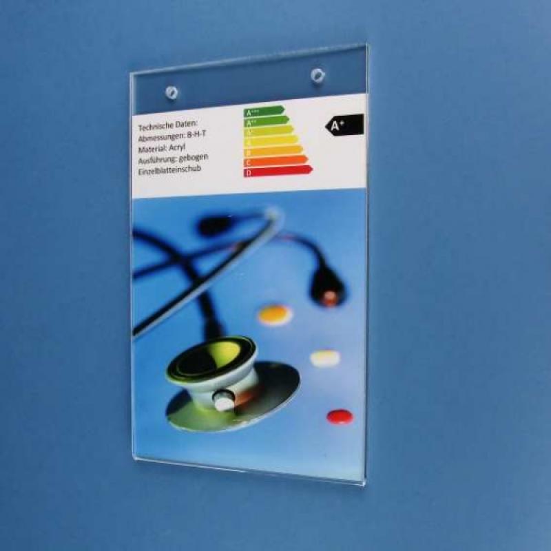 Plakattasche DIN A5 Hochformat zur Deckenbefestigung