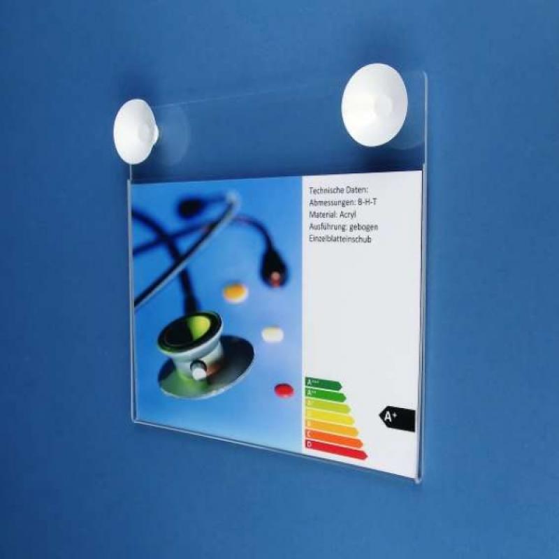 Plakattasche DIN A3 Querformat mit Haftsauger
