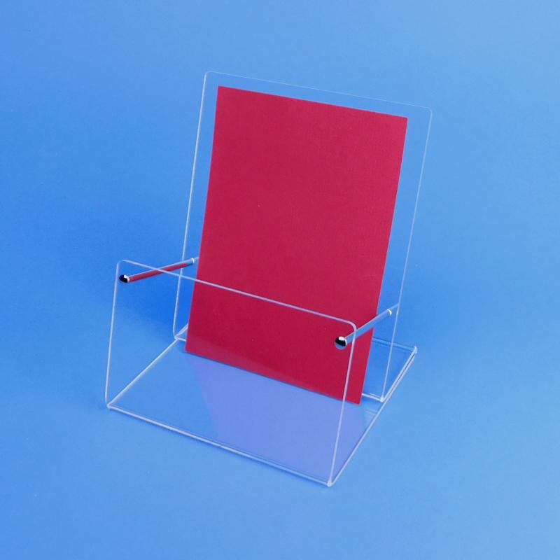 Tisch Prospekthalter DIN A4 Hochformat Fülltiefe 58 mm