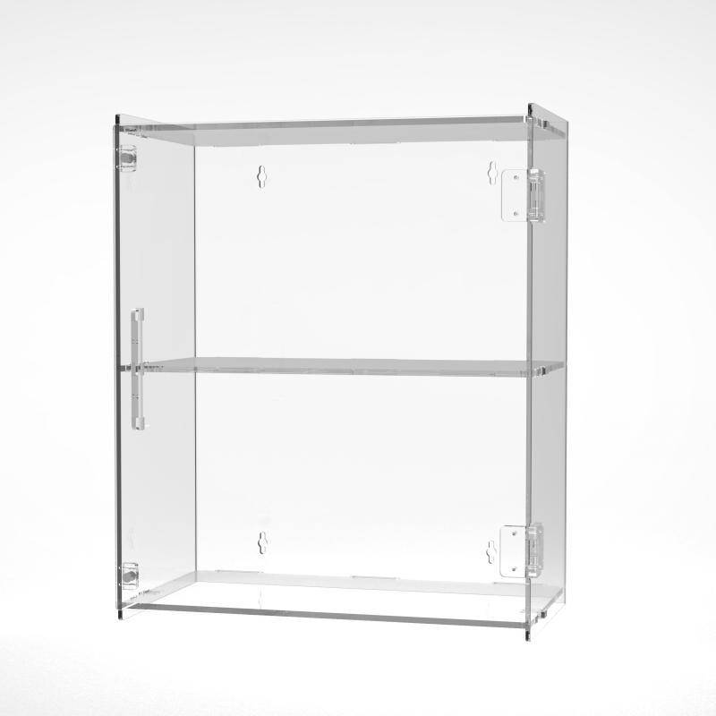 Vitrine mit 2 Fächern